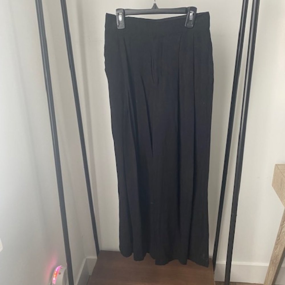 Linen blend trousers